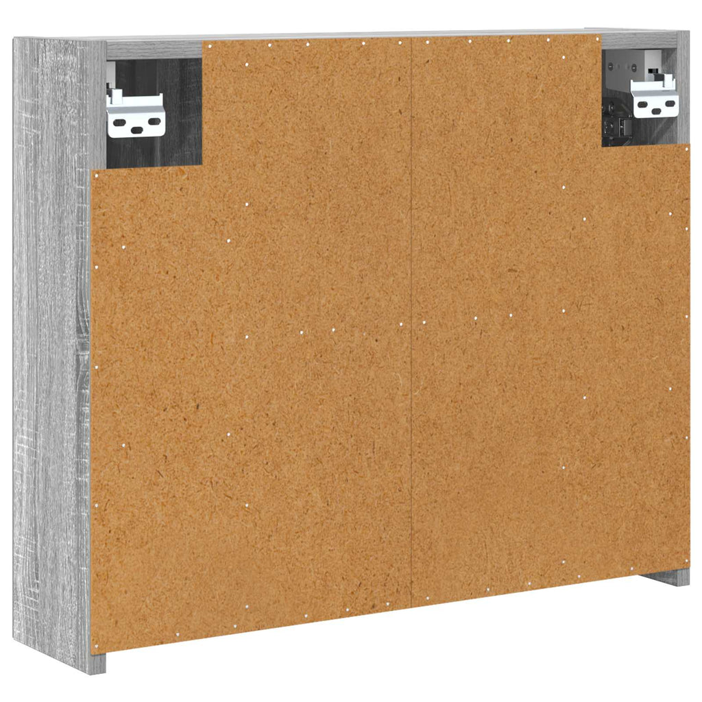 Badezimmerspiegelschrank Graues Sonoma 60 x 14,5 x 50 cm