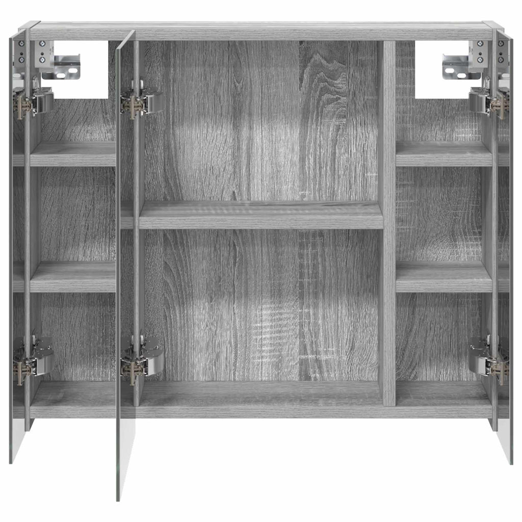 Badezimmerspiegelschrank Graues Sonoma 60 x 14,5 x 50 cm
