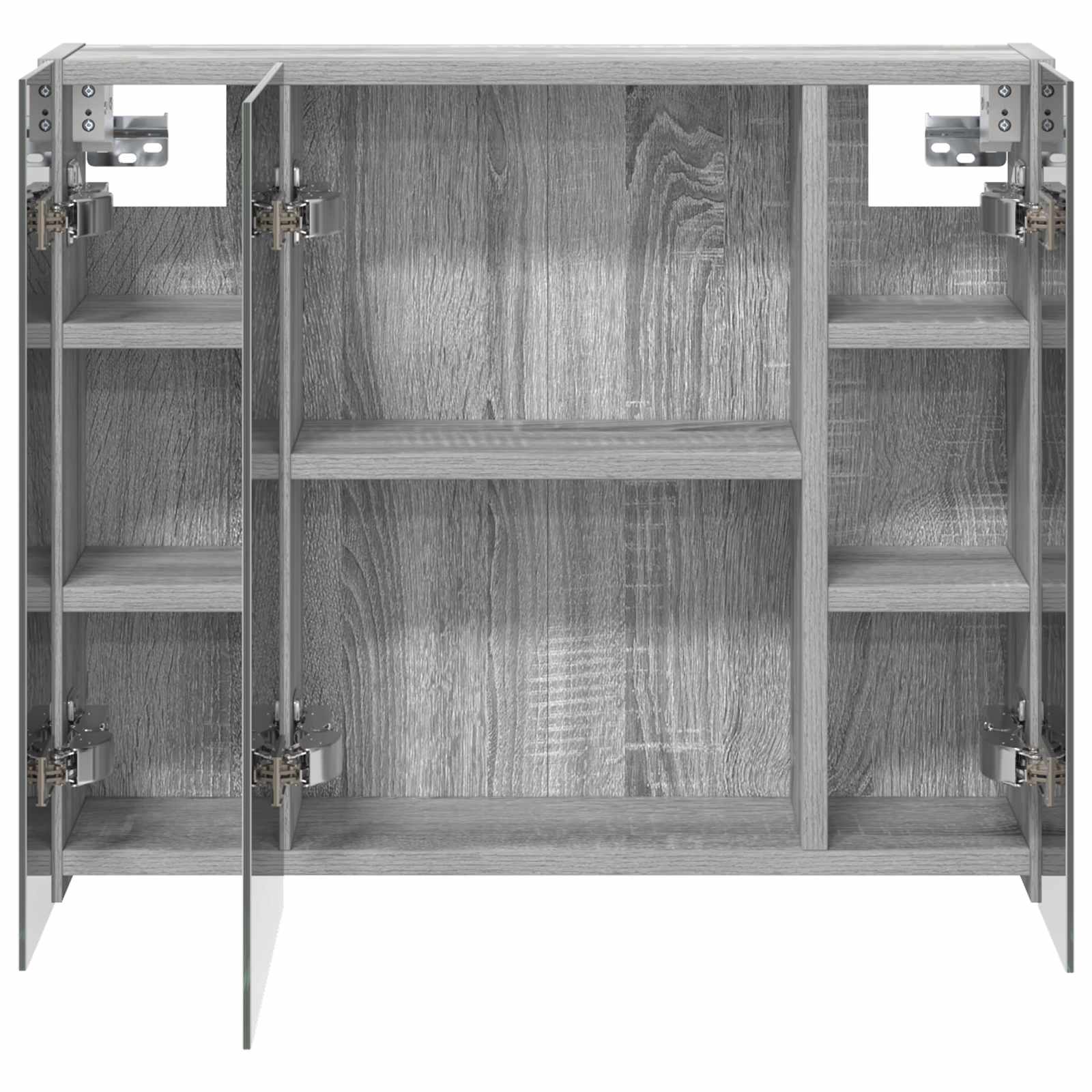 Badezimmerspiegelschrank Graues Sonoma 60 x 14,5 x 50 cm