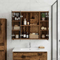 Badezimmerspiegelschrank Altholz 60 x 14,5 x 50 cm
