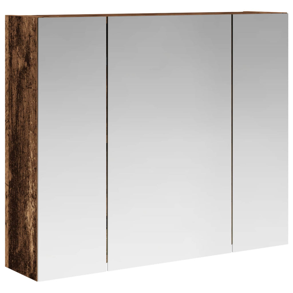 Badezimmerspiegelschrank Altholz 60 x 14,5 x 50 cm