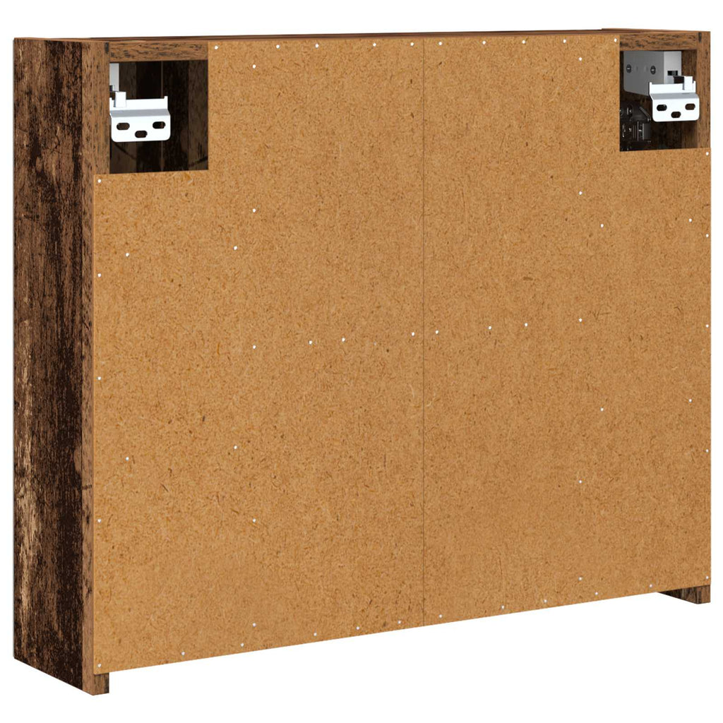 Badezimmerspiegelschrank Altholz 60 x 14,5 x 50 cm