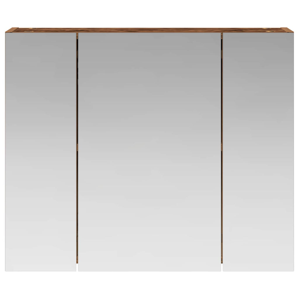 Badezimmerspiegelschrank Altholz 60 x 14,5 x 50 cm