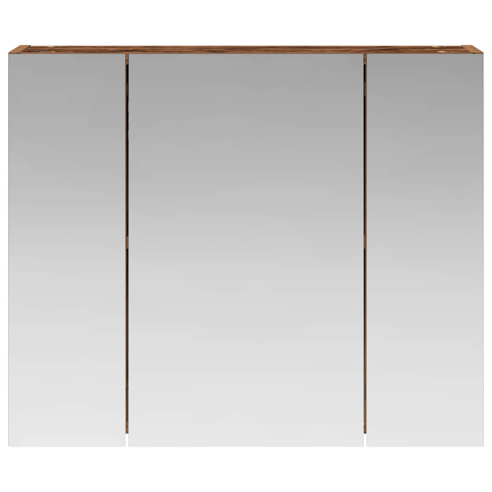 Badezimmerspiegelschrank Altholz 60 x 14,5 x 50 cm