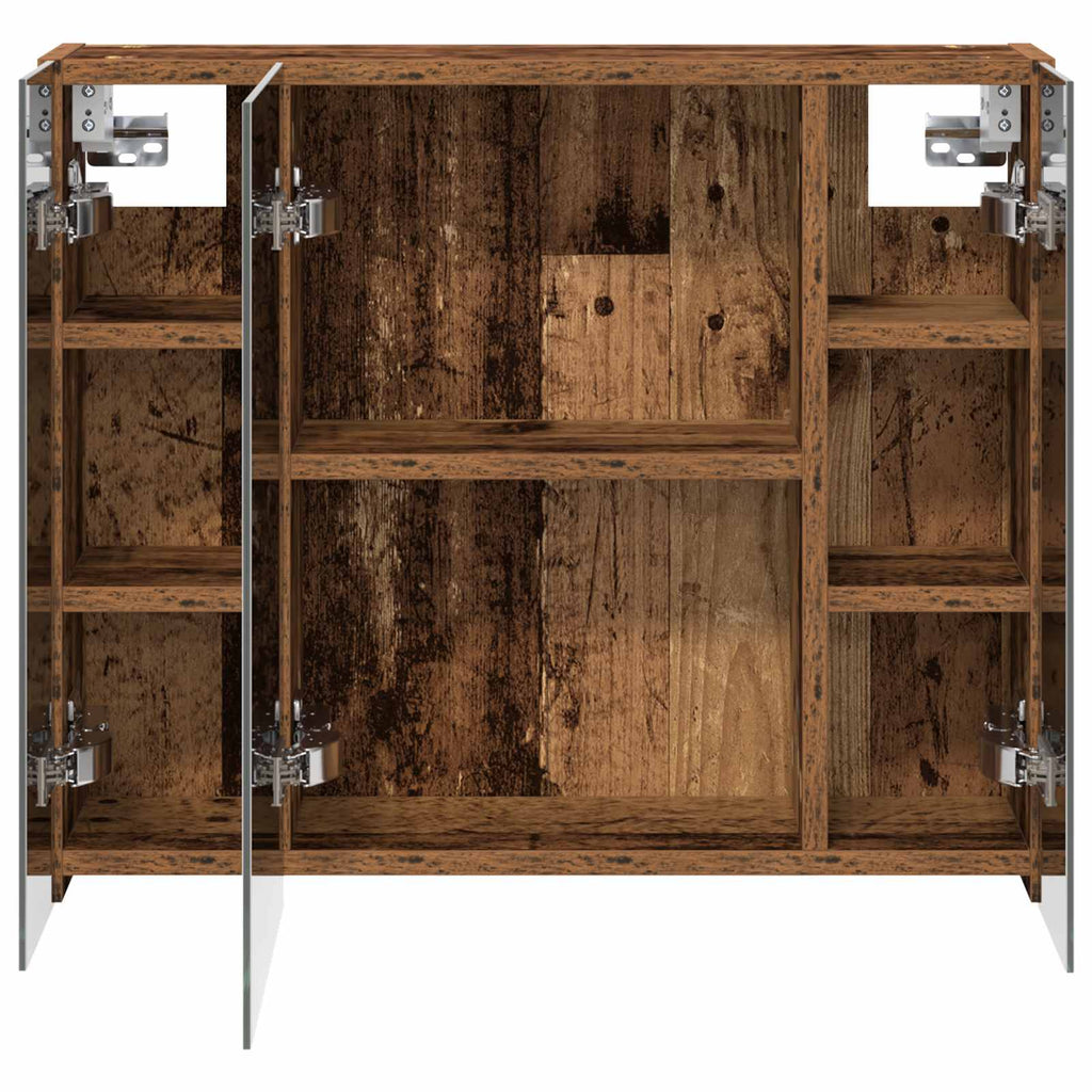 Badezimmerspiegelschrank Altholz 60 x 14,5 x 50 cm