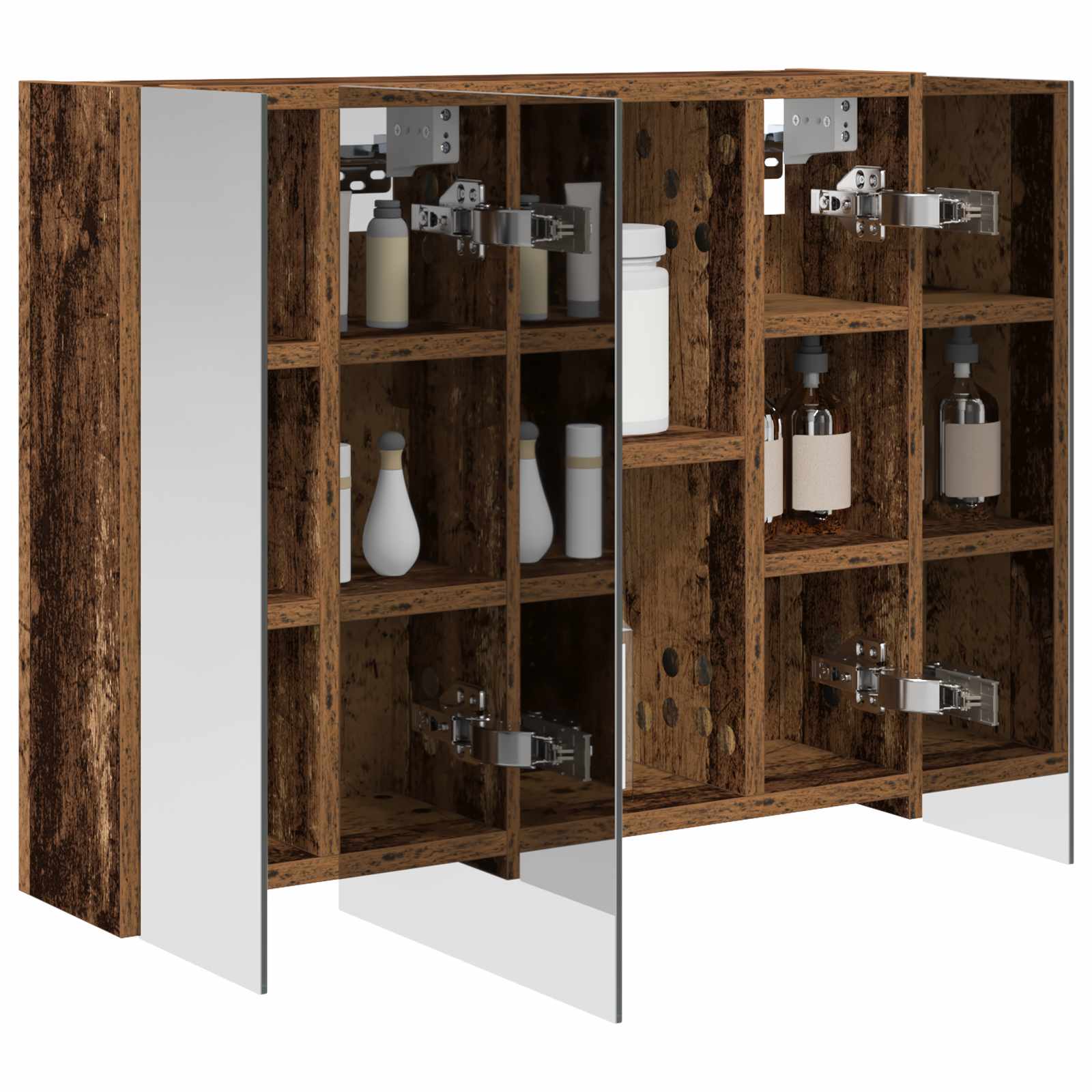 Badezimmerspiegelschrank Altholz 60 x 14,5 x 50 cm
