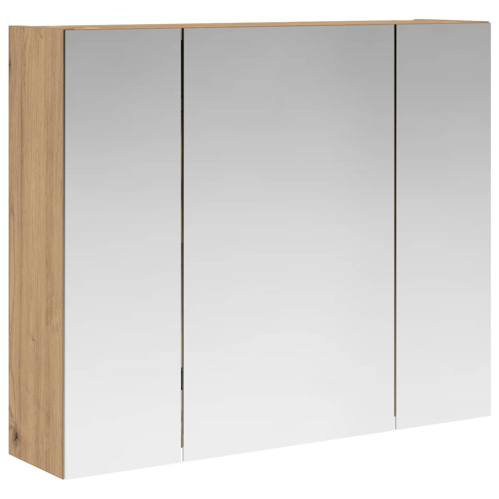 Badezimmerspiegelschrank Kunsthandwerk Eiche 60 x 14,5 x 50 cm