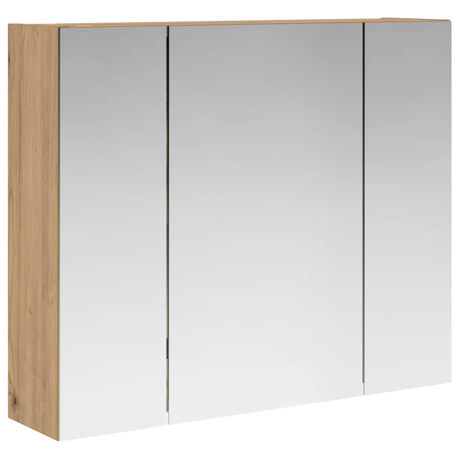 Badezimmerspiegelschrank Kunsthandwerk Eiche 60 x 14,5 x 50 cm