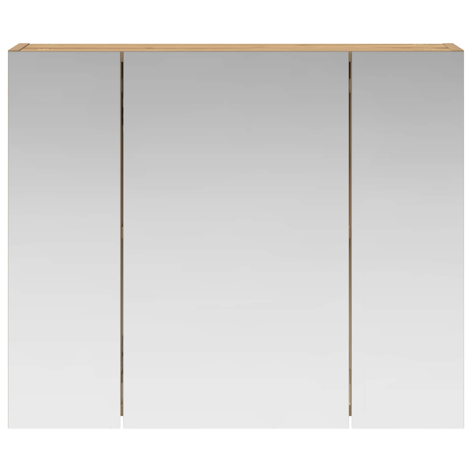 Badezimmerspiegelschrank Kunsthandwerk Eiche 60 x 14,5 x 50 cm