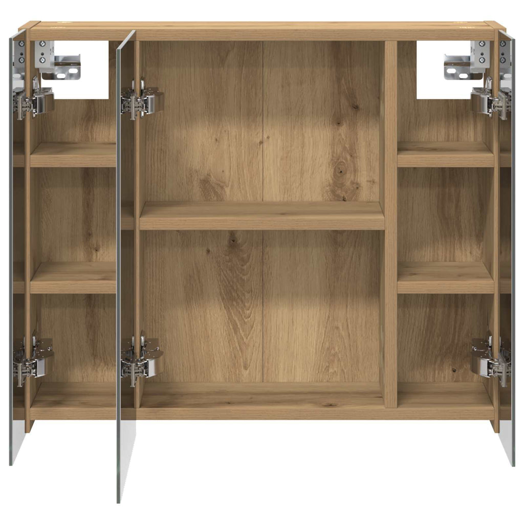 Badezimmerspiegelschrank Kunsthandwerk Eiche 60 x 14,5 x 50 cm