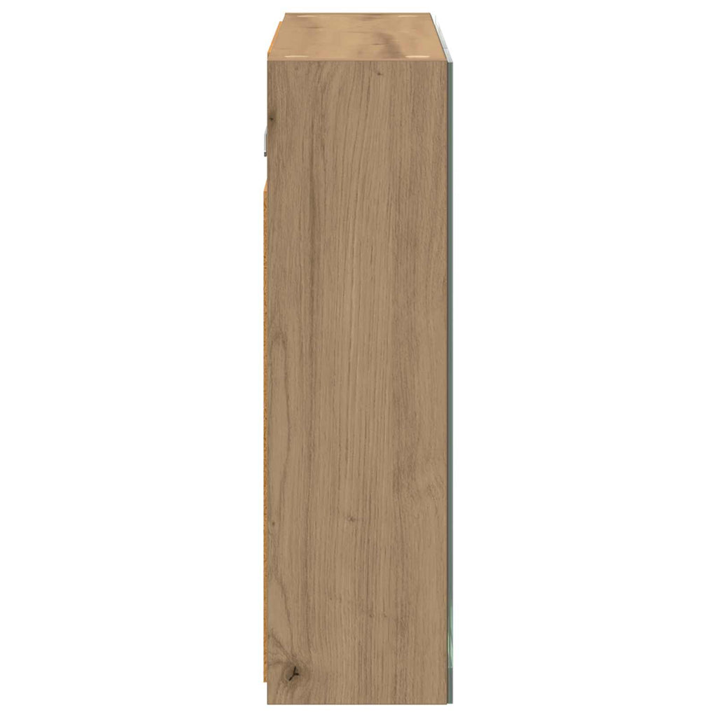 Badezimmerspiegelschrank Kunsthandwerk Eiche 60 x 14,5 x 50 cm