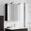 Badezimmerspiegelschrank Schwarz Eichen-Optik 60 x 14,5 x 50 cm