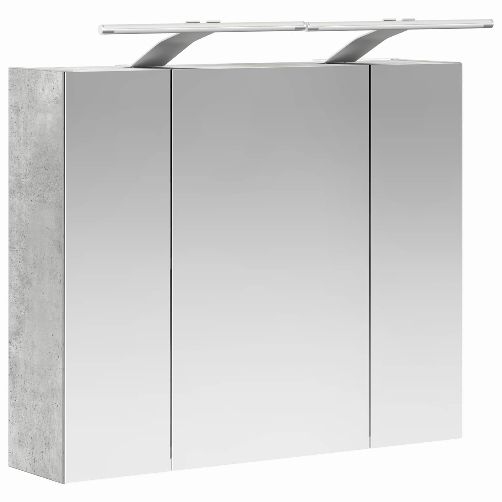 Badezimmerspiegelschrank Beton Grau 60 x 14,5 x 50 cm