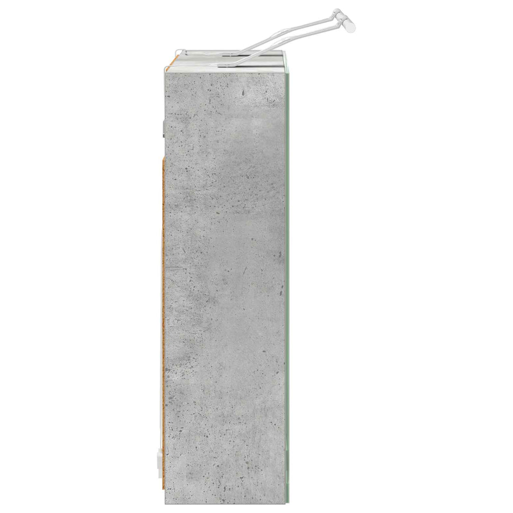 Badezimmerspiegelschrank Beton Grau 60 x 14,5 x 50 cm
