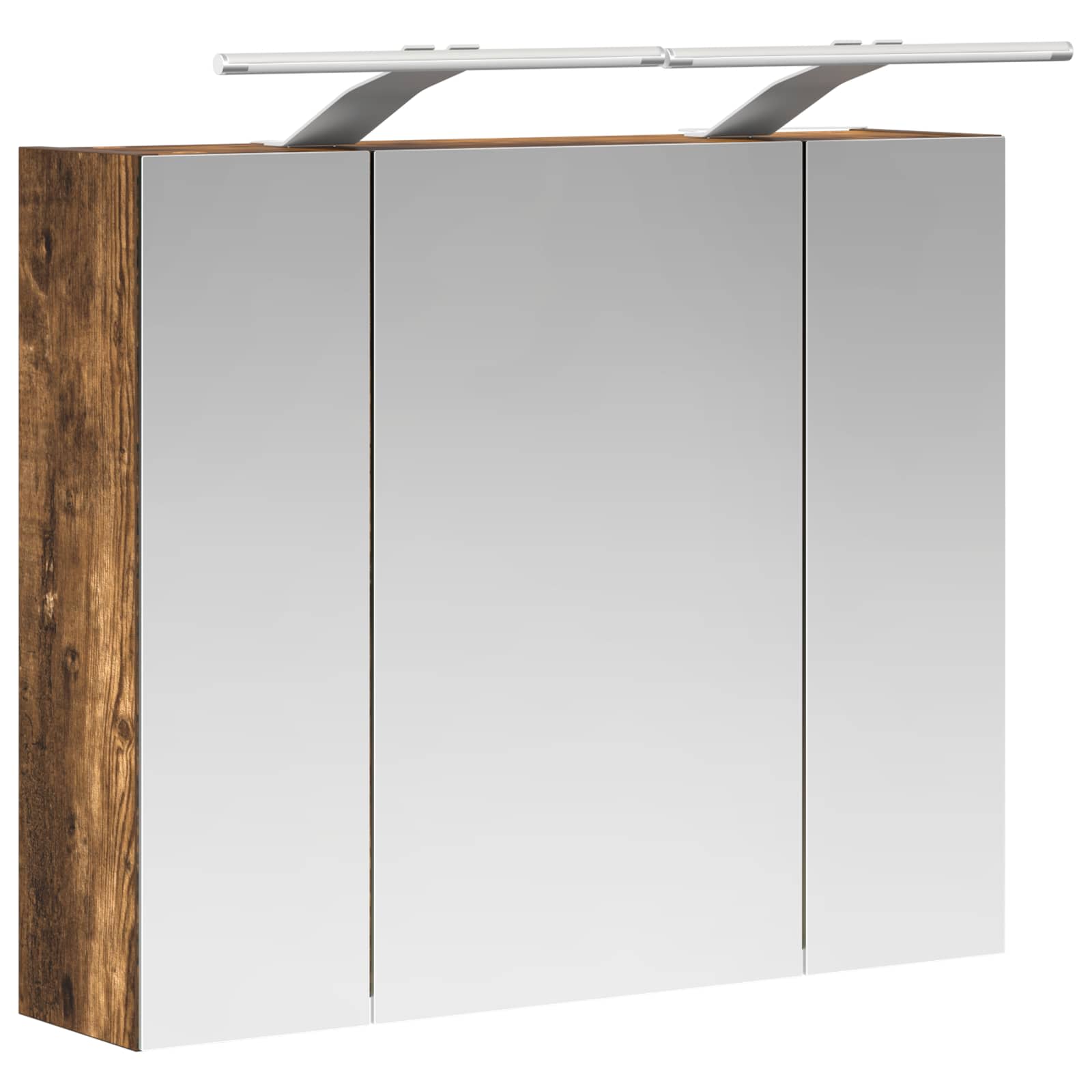 Badezimmerspiegelschrank Geräucherte Eiche 60 x 14,5 x 50 cm