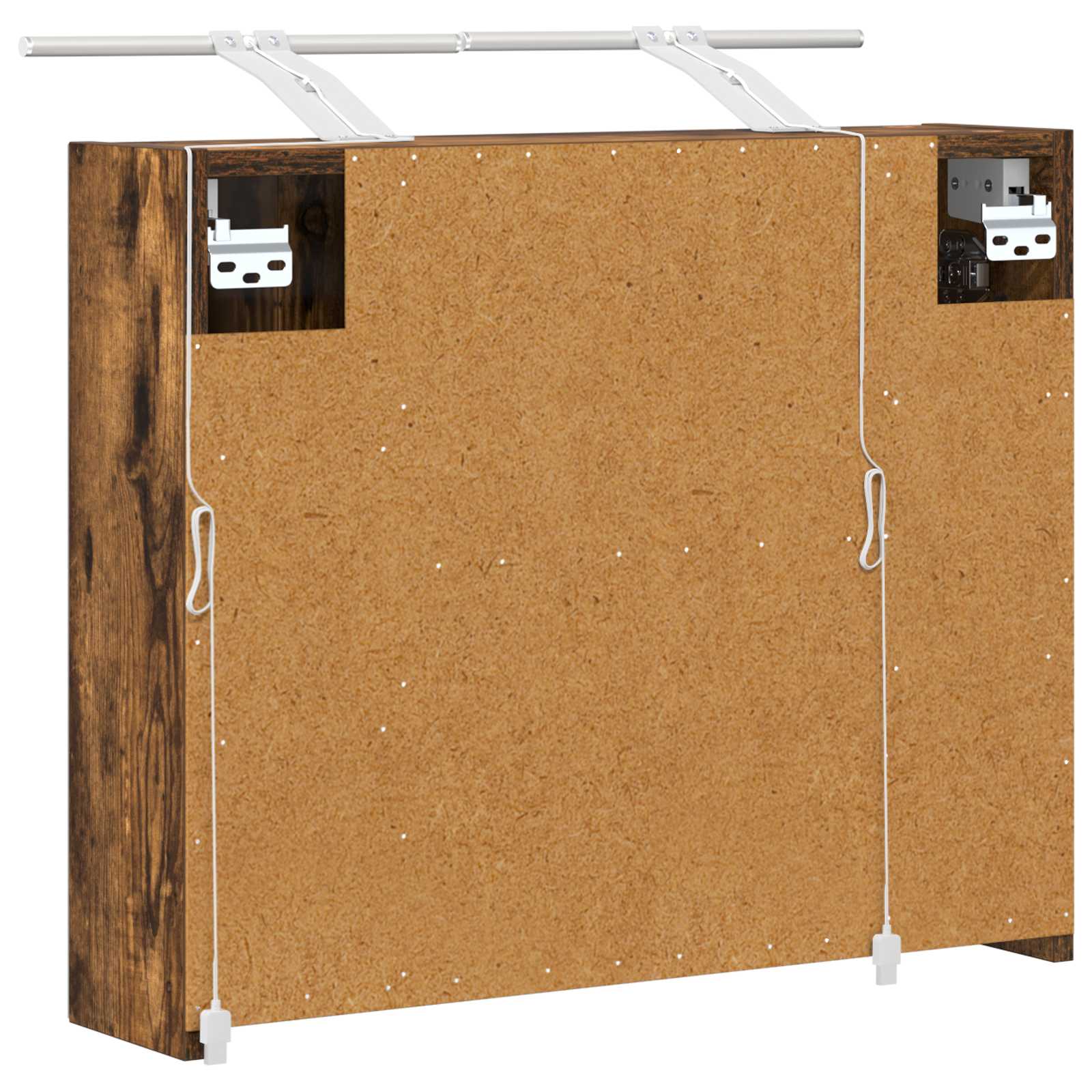 Badezimmerspiegelschrank Geräucherte Eiche 60 x 14,5 x 50 cm
