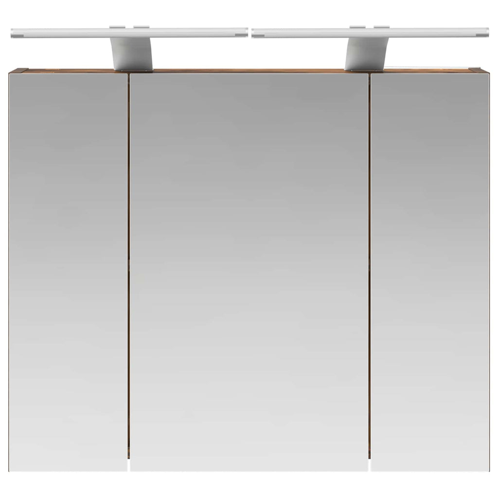 Badezimmerspiegelschrank Geräucherte Eiche 60 x 14,5 x 50 cm