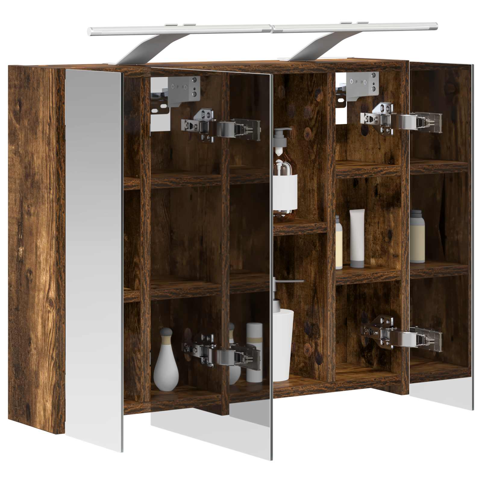 Badezimmerspiegelschrank Geräucherte Eiche 60 x 14,5 x 50 cm