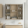 Badezimmerspiegelschrank Sonoma-Eiche 70 x 14,5 x 70 cm