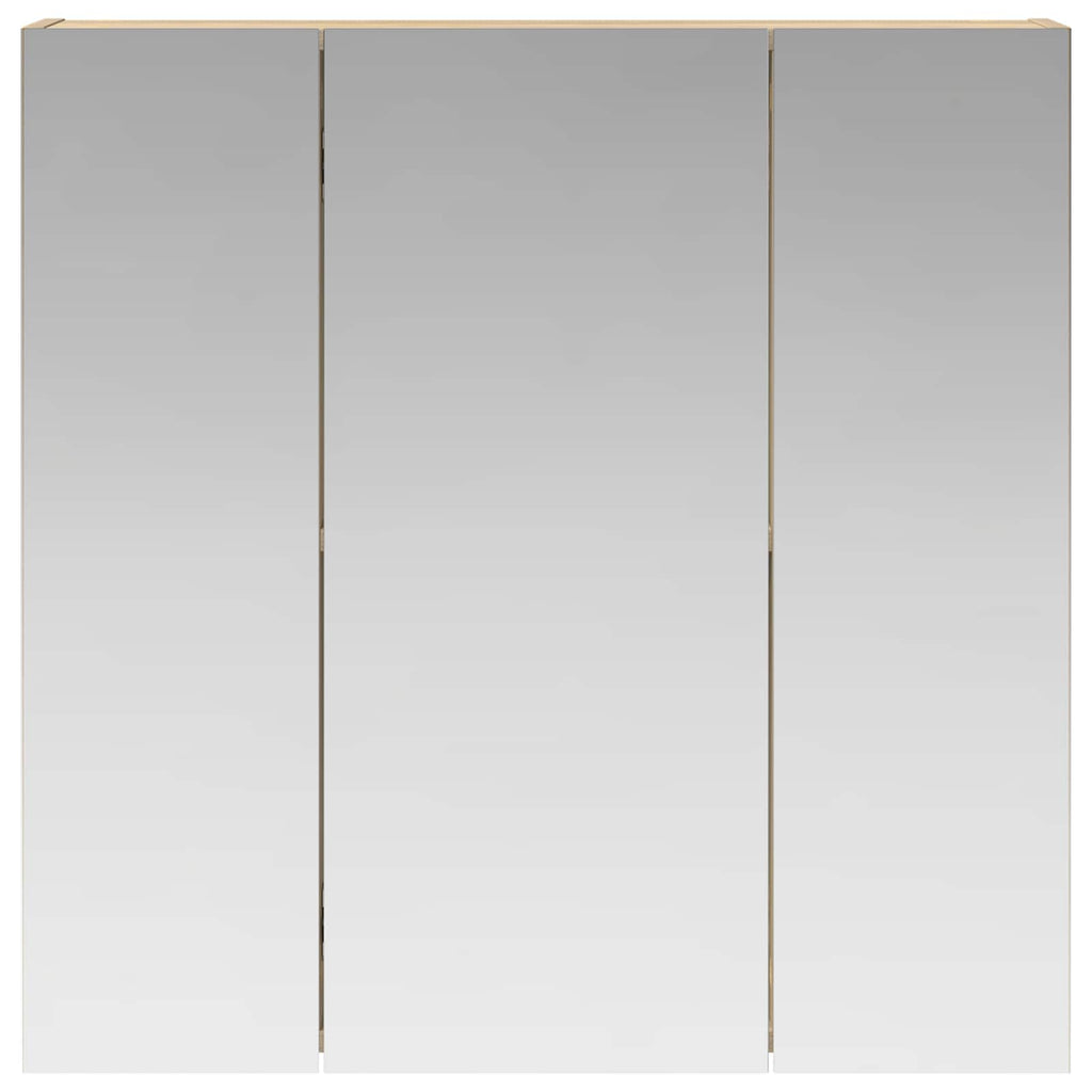 Badezimmerspiegelschrank Sonoma-Eiche 70 x 14,5 x 70 cm