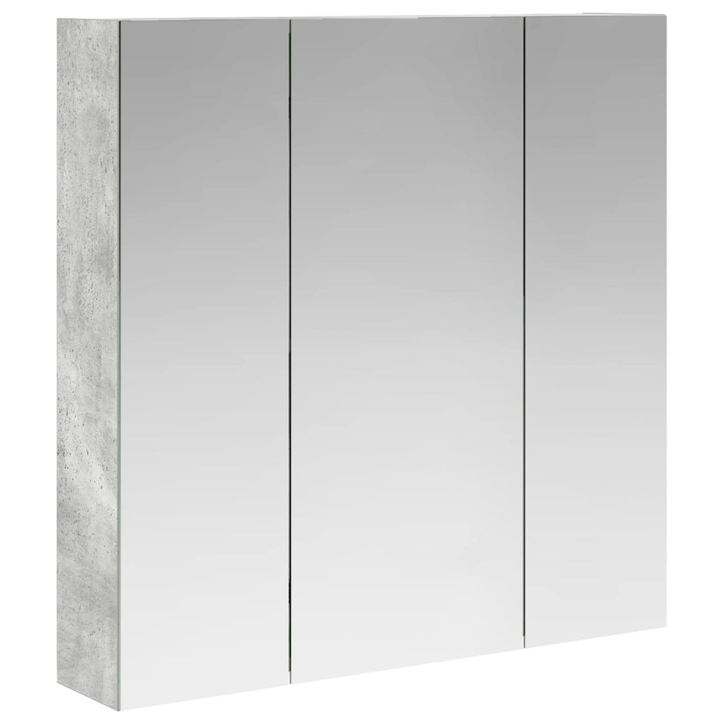 Badezimmerspiegelschrank Beton Grau 70 x 14,5 x 70 cm