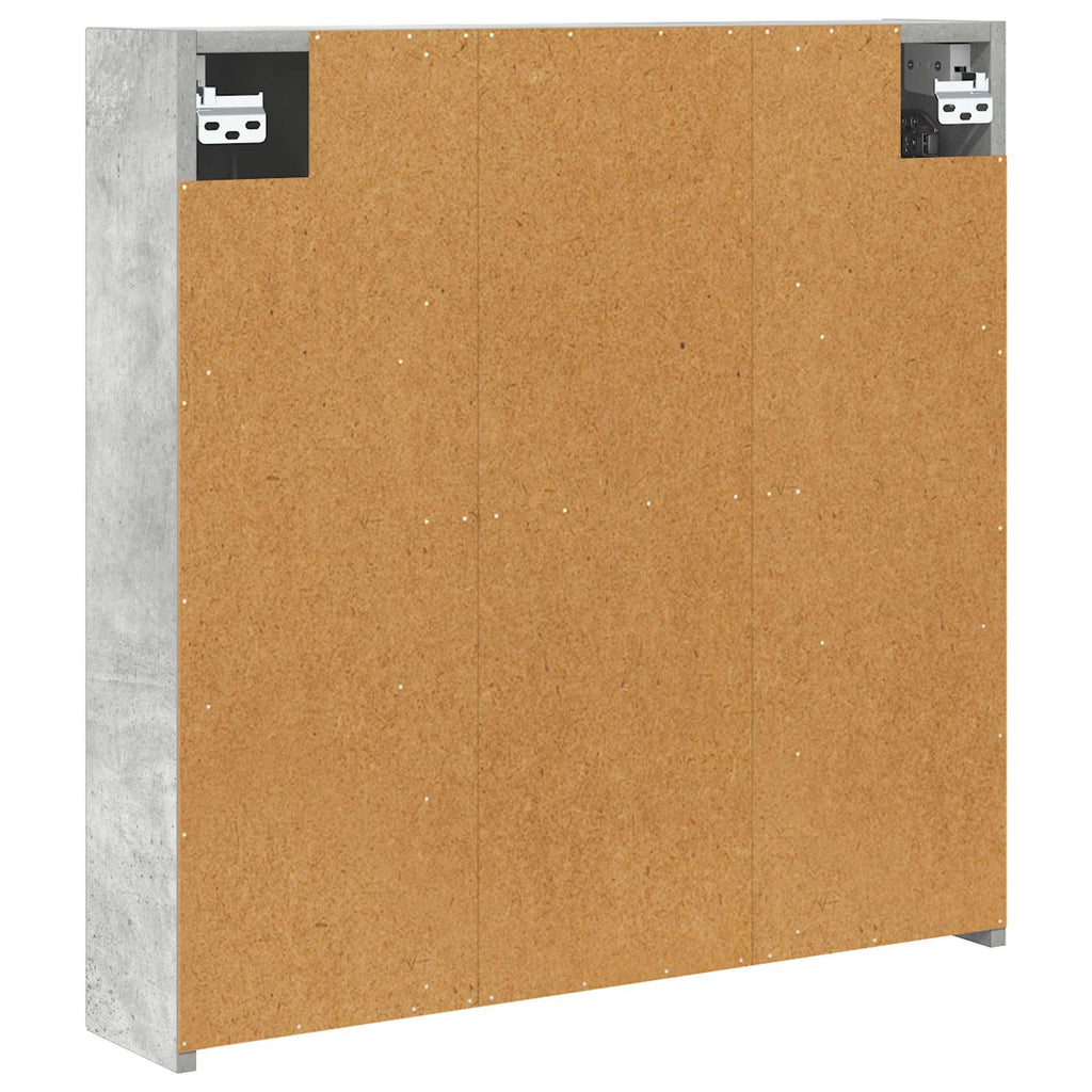 Badezimmerspiegelschrank Beton Grau 70 x 14,5 x 70 cm
