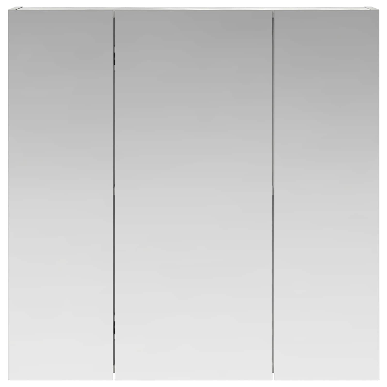 Badezimmerspiegelschrank Beton Grau 70 x 14,5 x 70 cm