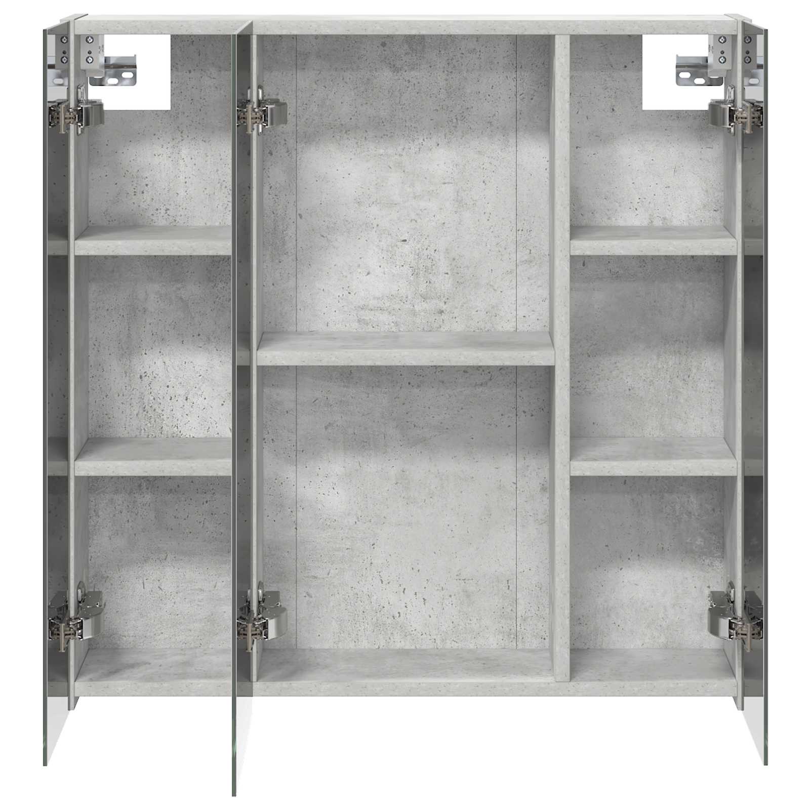 Badezimmerspiegelschrank Beton Grau 70 x 14,5 x 70 cm