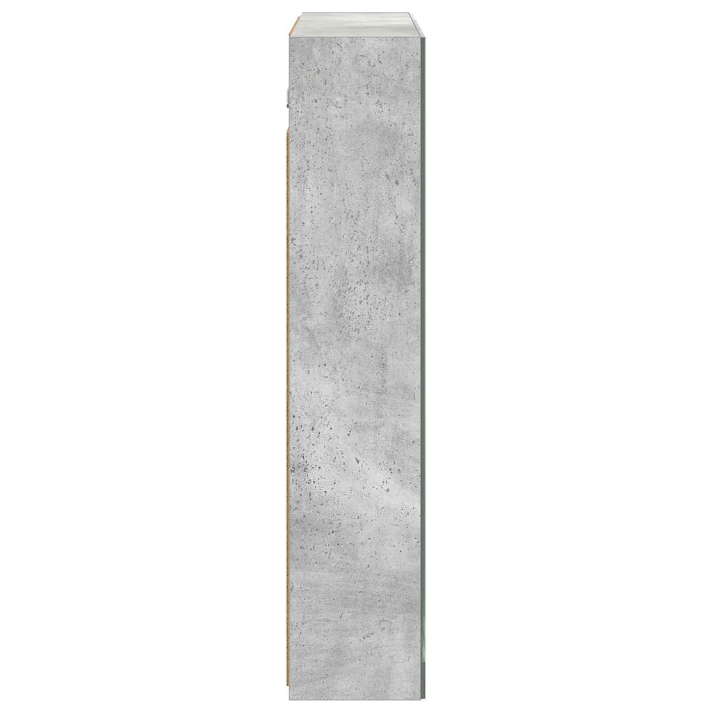 Badezimmerspiegelschrank Beton Grau 70 x 14,5 x 70 cm