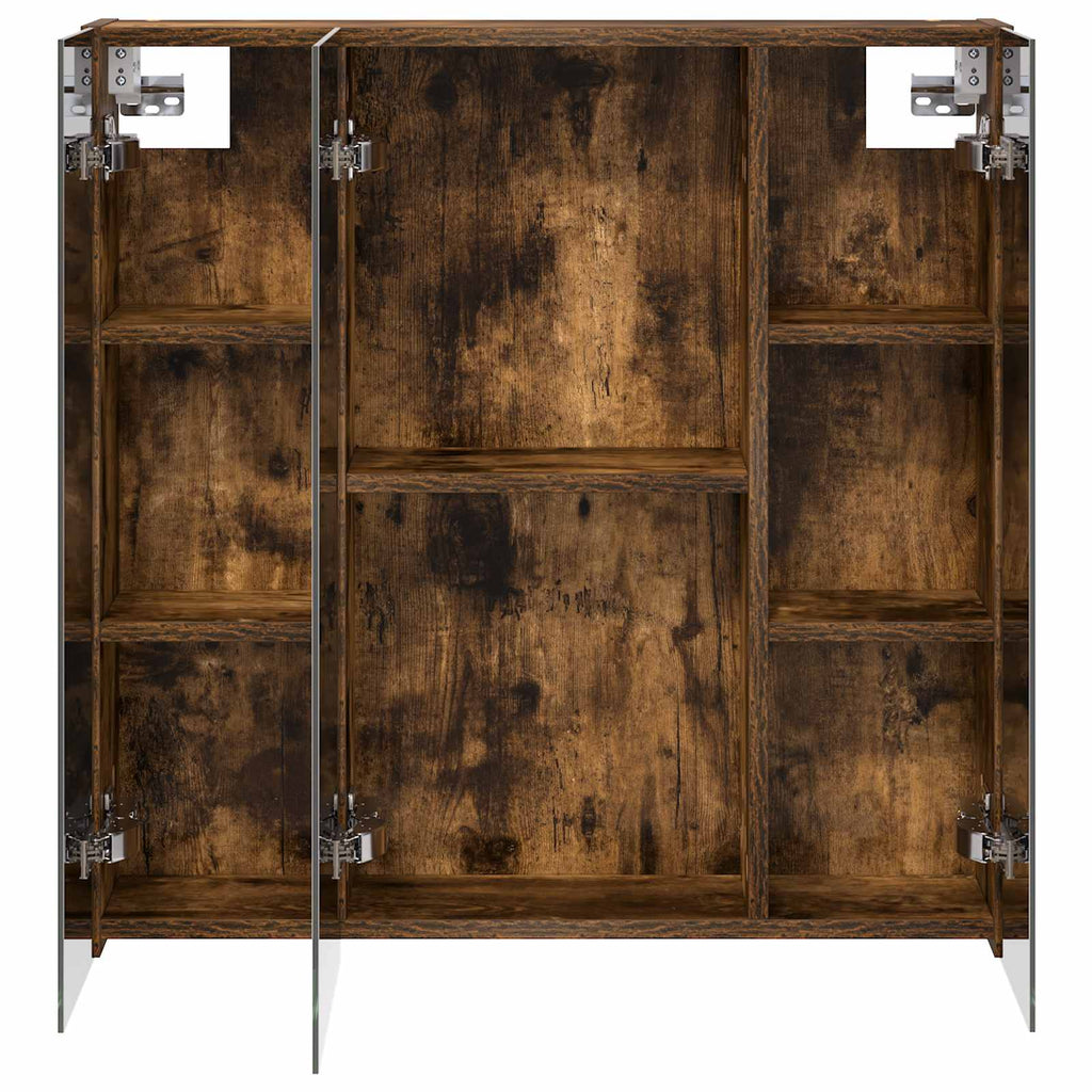 Badezimmerspiegelschrank Geräucherte Eiche 70 x 14,5 x 70 cm