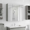 Badezimmerspiegelschrank Graues Sonoma 70 x 14,5 x 70 cm