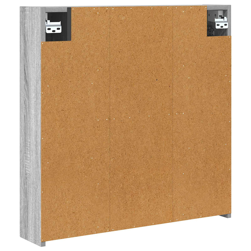 Badezimmerspiegelschrank Graues Sonoma 70 x 14,5 x 70 cm