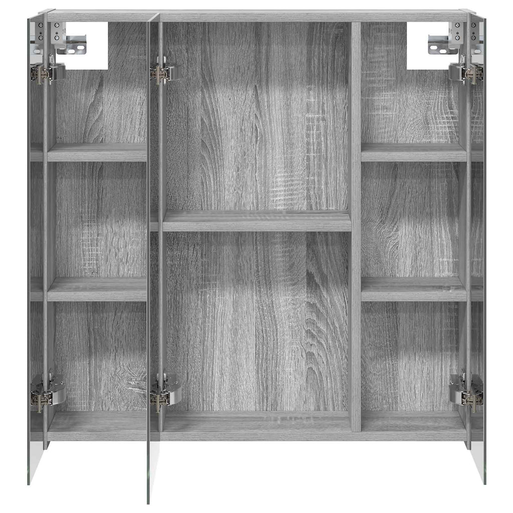 Badezimmerspiegelschrank Graues Sonoma 70 x 14,5 x 70 cm