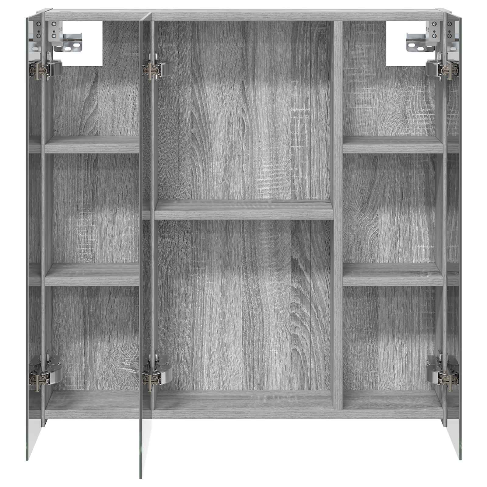 Badezimmerspiegelschrank Graues Sonoma 70 x 14,5 x 70 cm
