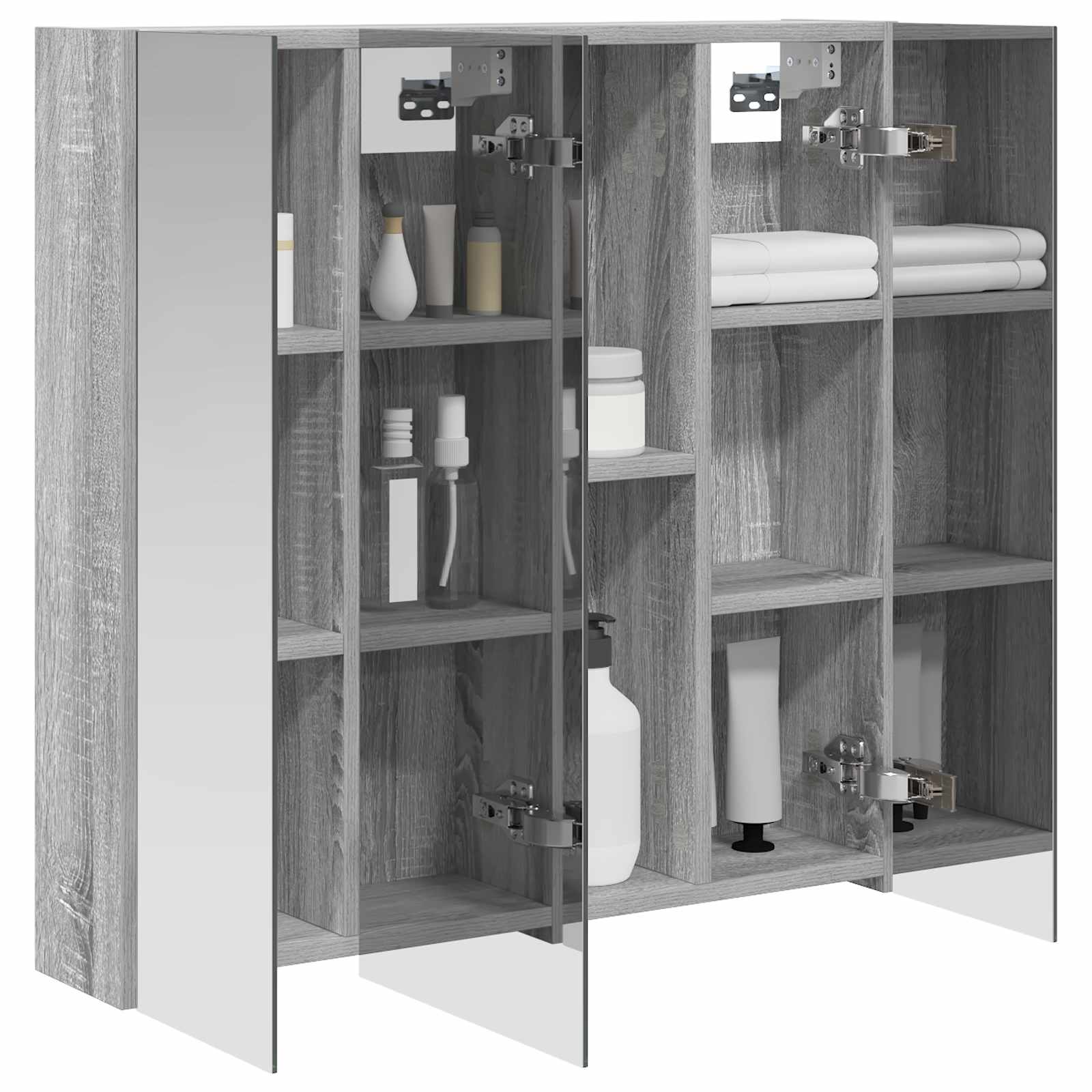 Badezimmerspiegelschrank Graues Sonoma 70 x 14,5 x 70 cm