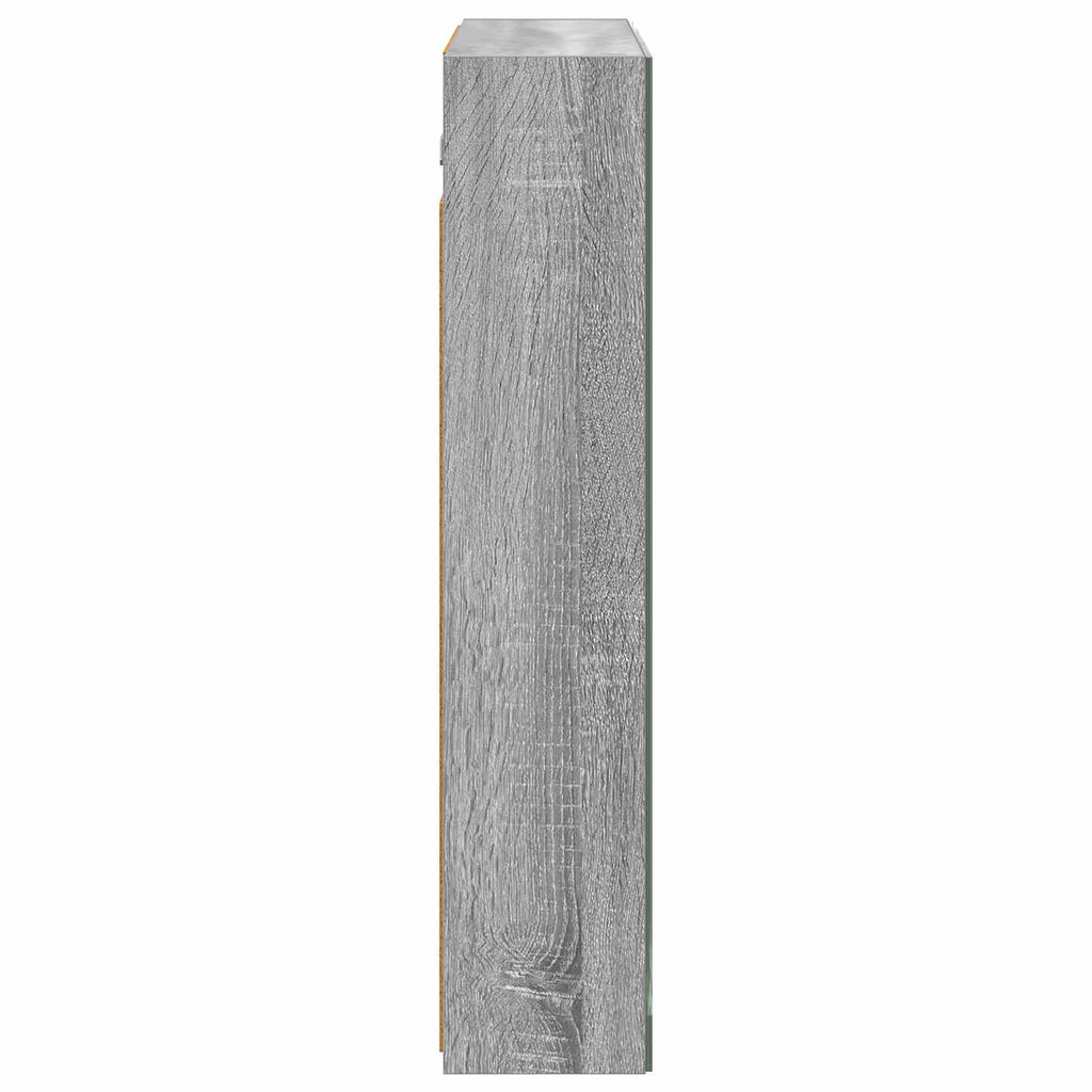 Badezimmerspiegelschrank Graues Sonoma 70 x 14,5 x 70 cm