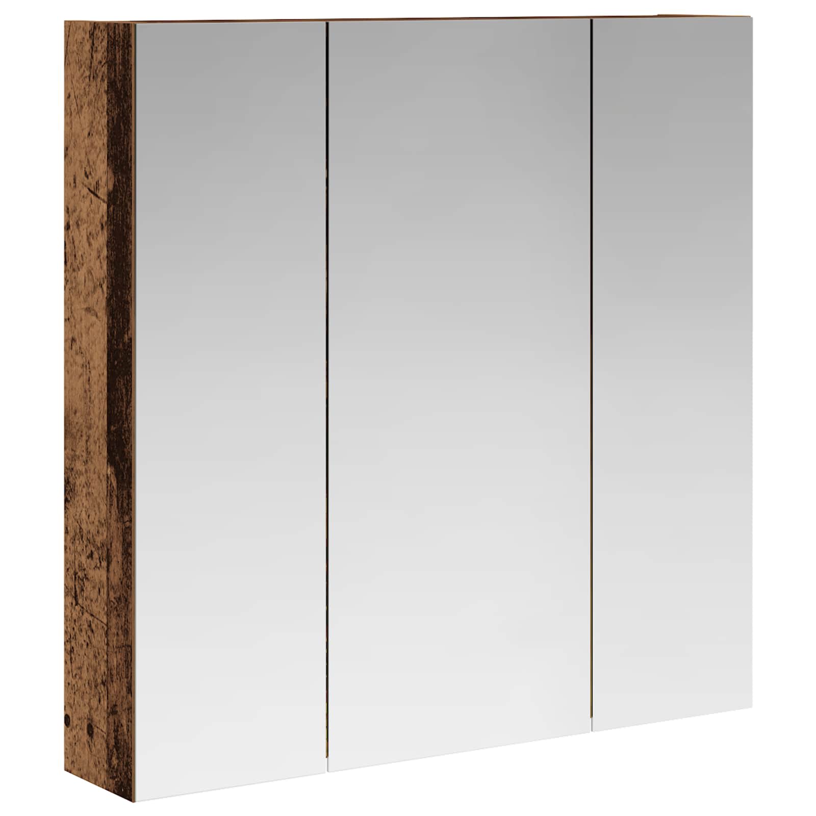 Badezimmerspiegelschrank Altholz 70 x 14,5 x 70 cm