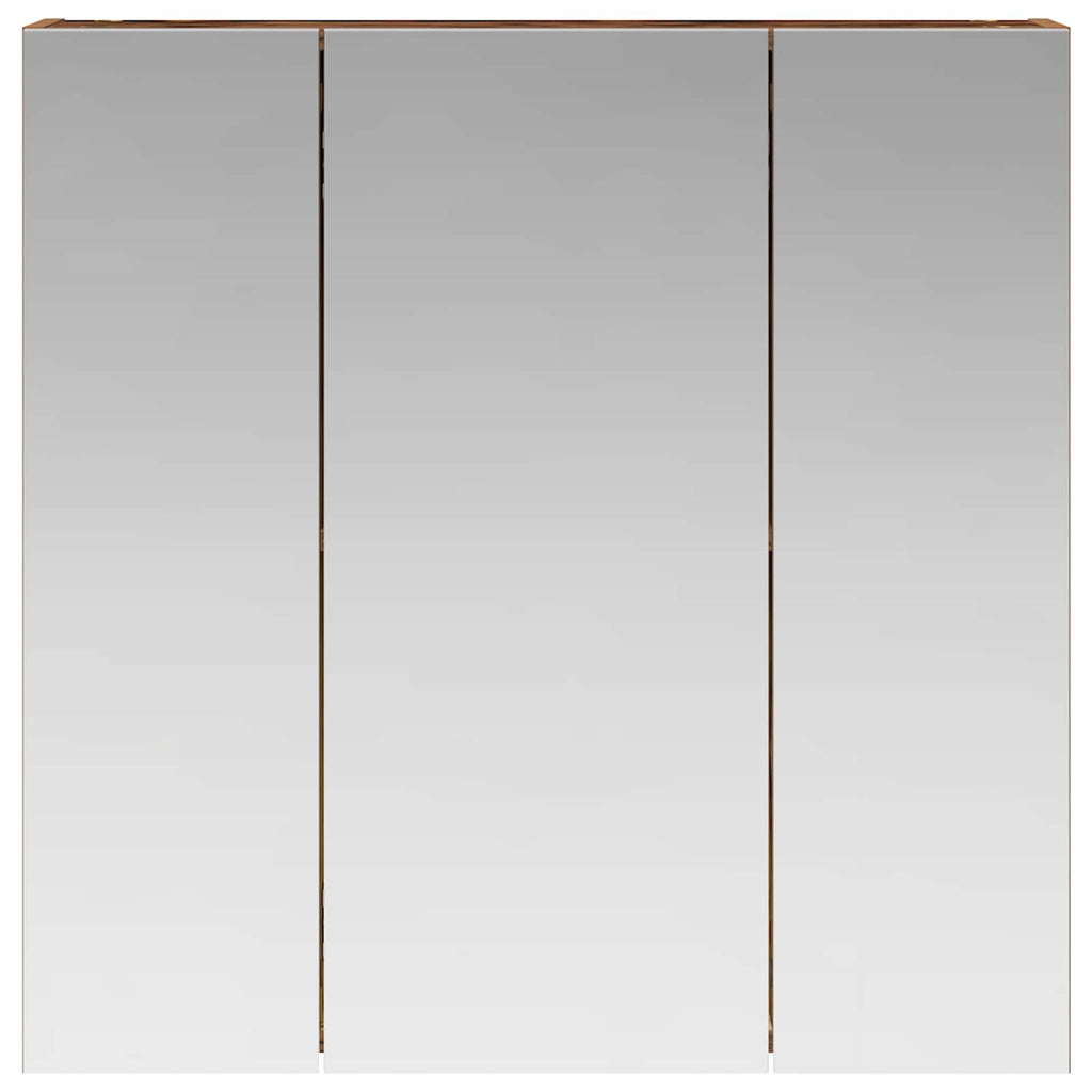 Badezimmerspiegelschrank Altholz 70 x 14,5 x 70 cm