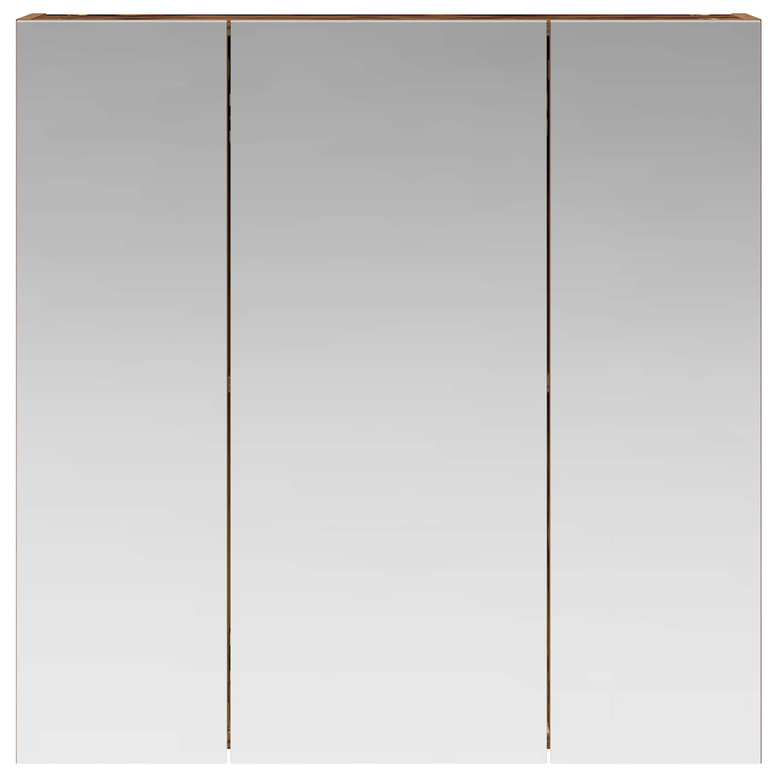 Badezimmerspiegelschrank Altholz 70 x 14,5 x 70 cm