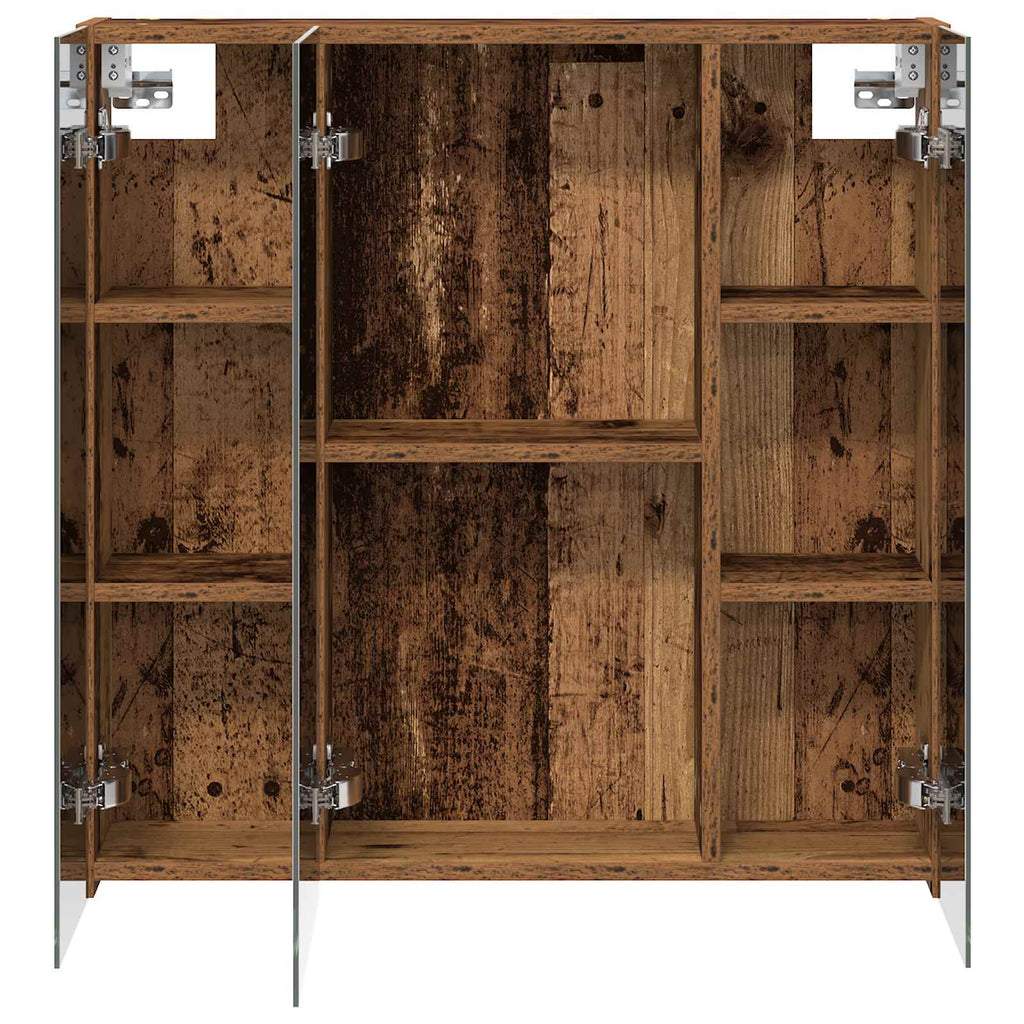 Badezimmerspiegelschrank Altholz 70 x 14,5 x 70 cm