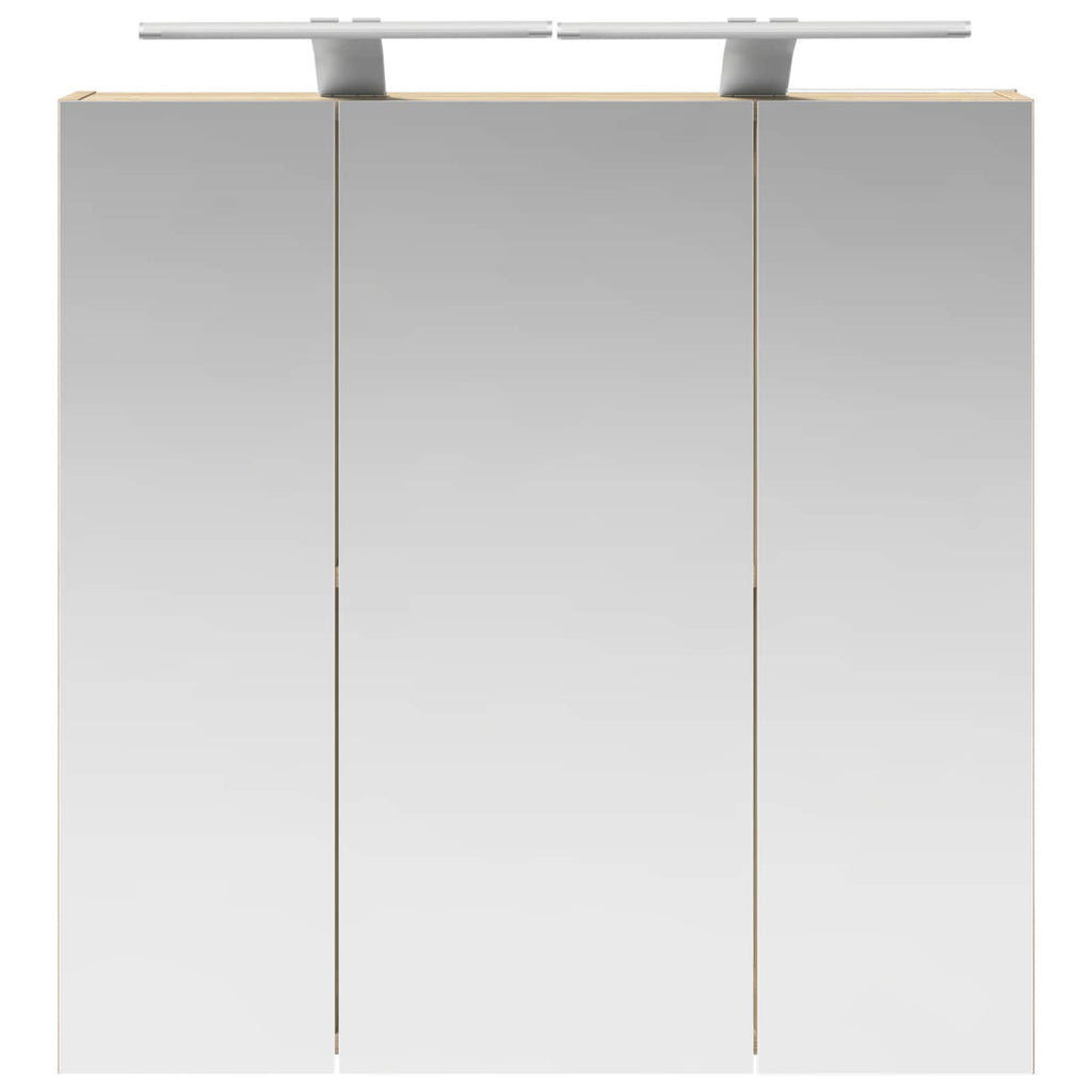 Badezimmerspiegelschrank Sonoma-Eiche 70 x 14,5 x 70 cm