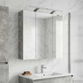 Badezimmerspiegelschrank Beton Grau 70 x 14,5 x 70 cm