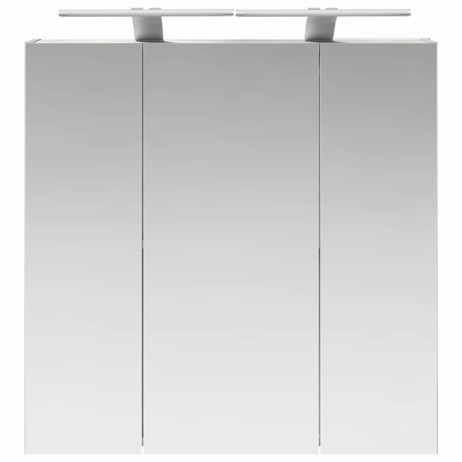 Badezimmerspiegelschrank Beton Grau 70 x 14,5 x 70 cm