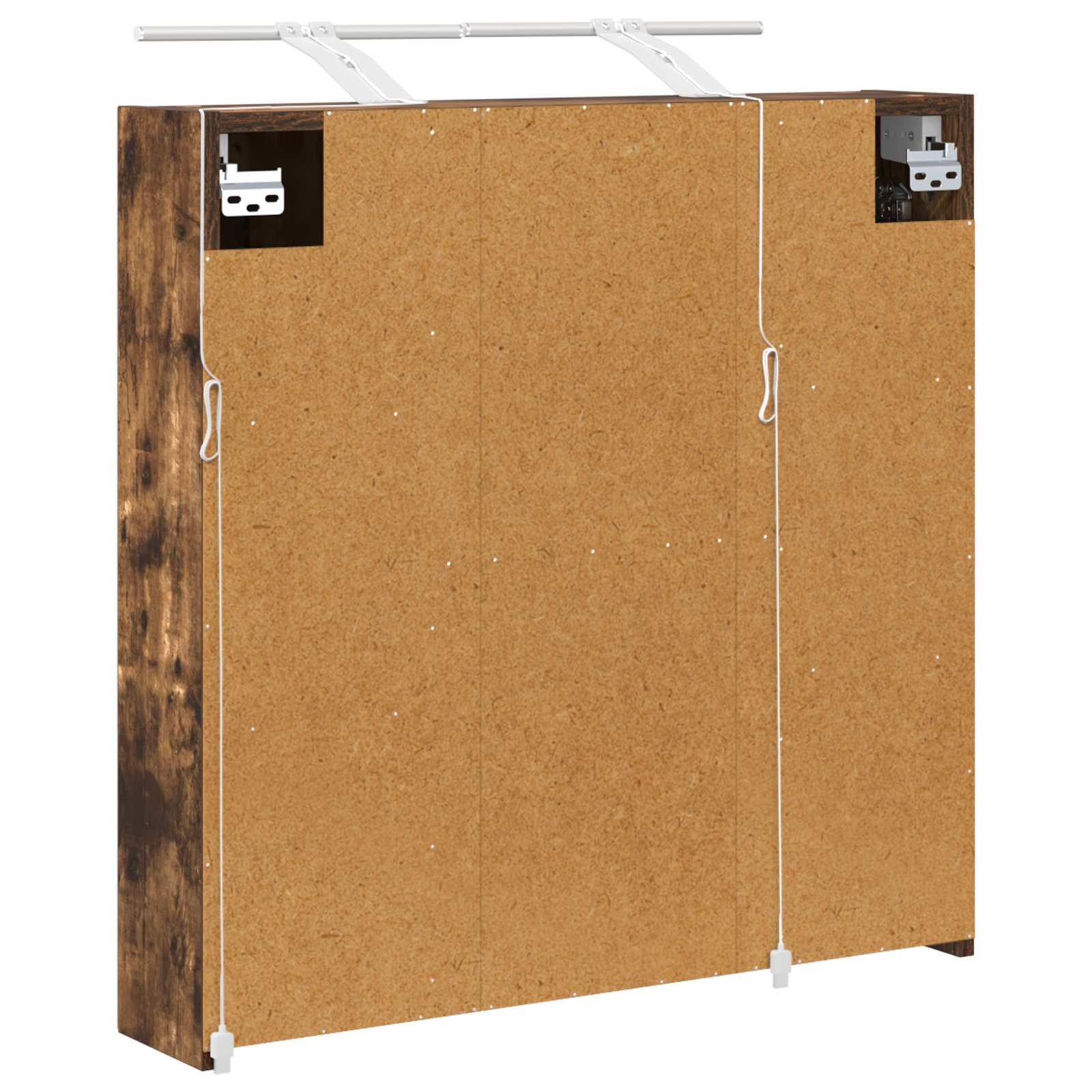 Badezimmerspiegelschrank Geräucherte Eiche 70 x 14,5 x 70 cm