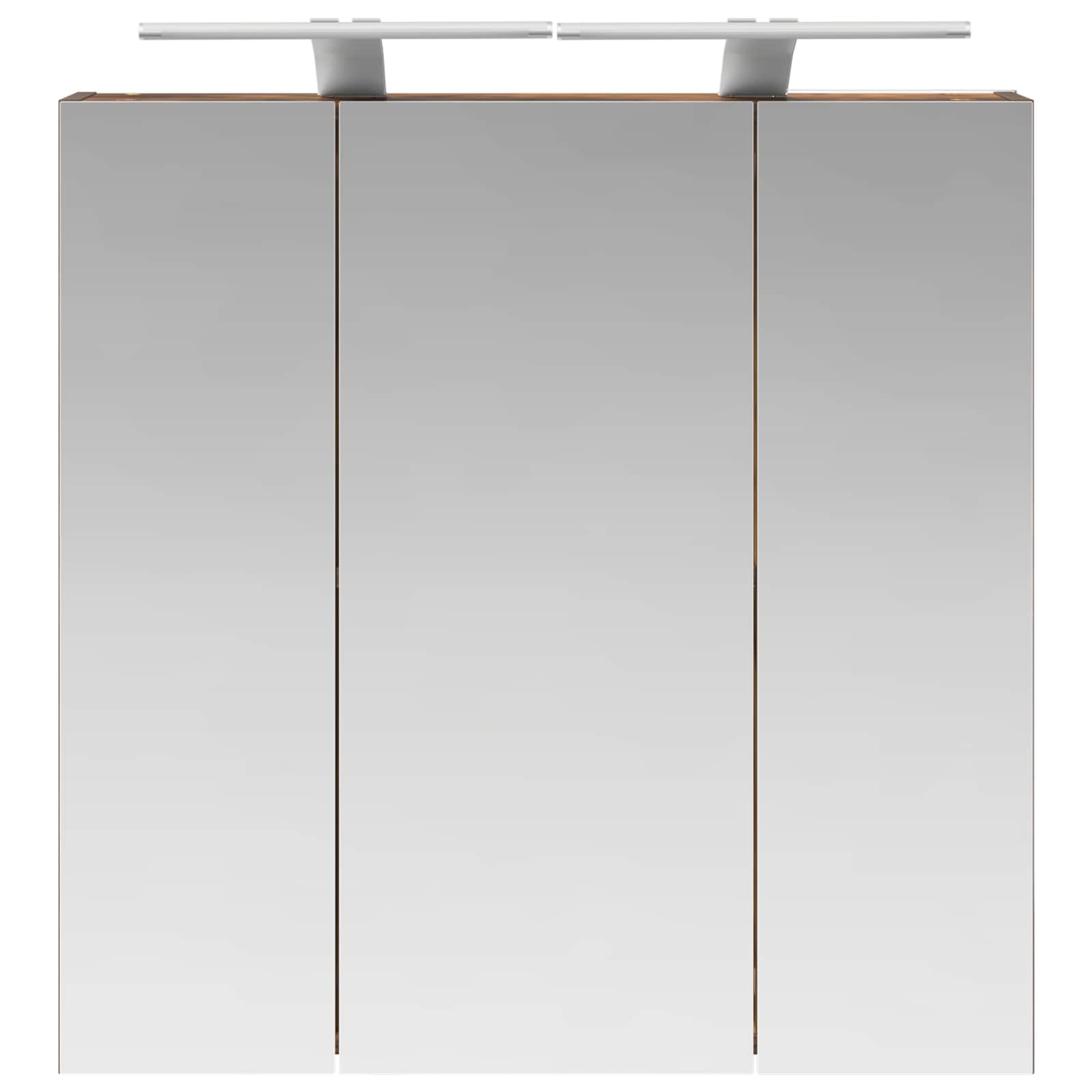 Badezimmerspiegelschrank Geräucherte Eiche 70 x 14,5 x 70 cm
