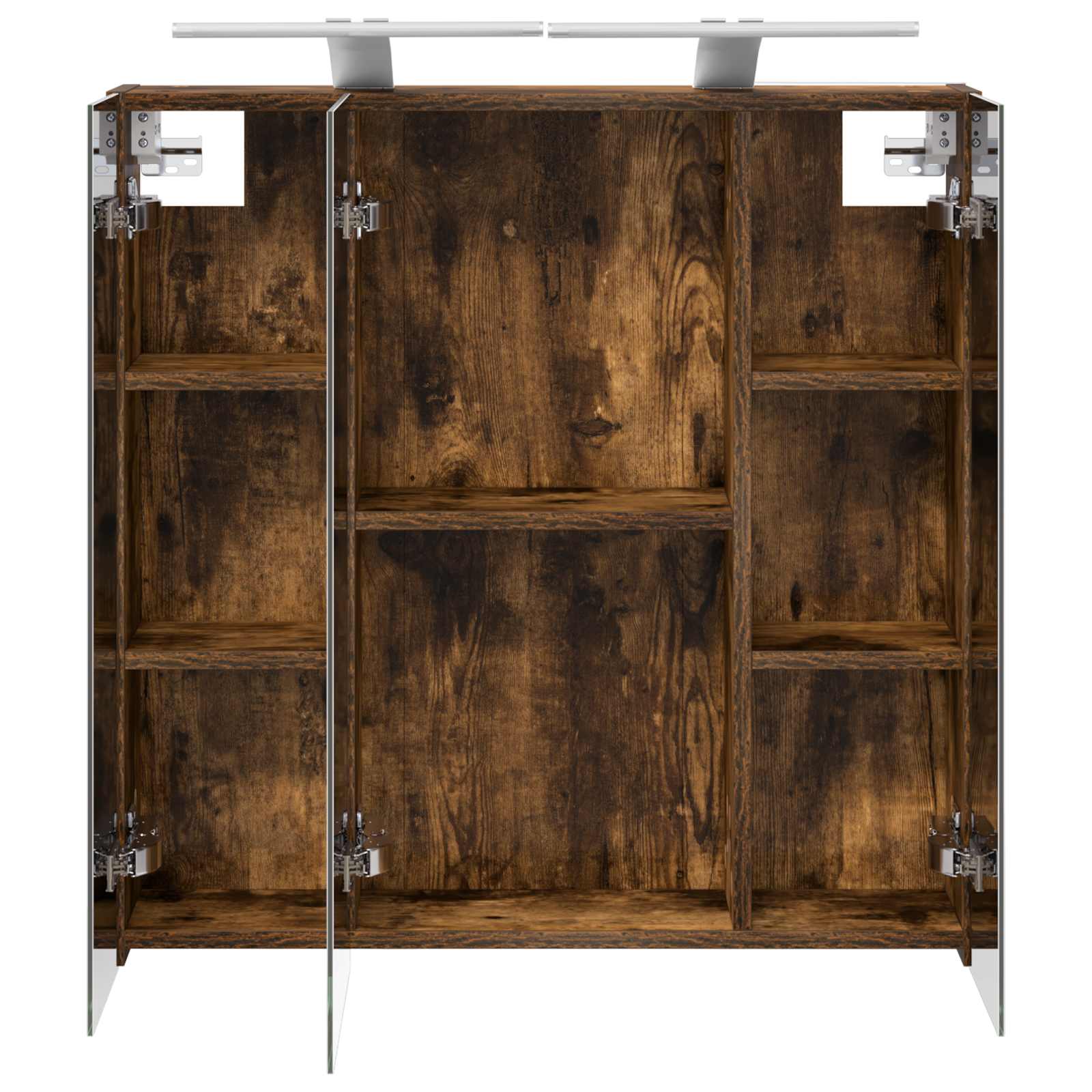 Badezimmerspiegelschrank Geräucherte Eiche 70 x 14,5 x 70 cm