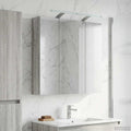 Badezimmerspiegelschrank Graues Sonoma 70 x 14,5 x 70 cm