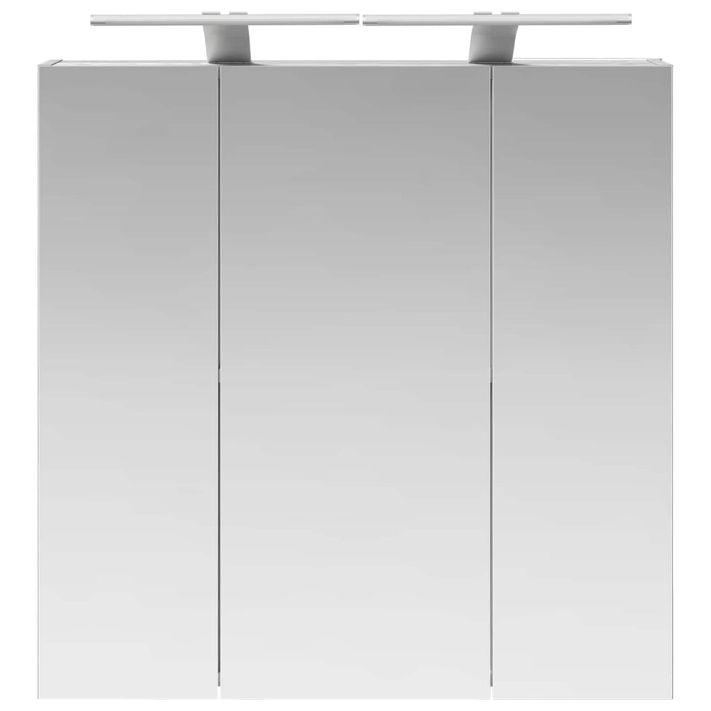 Badezimmerspiegelschrank Graues Sonoma 70 x 14,5 x 70 cm