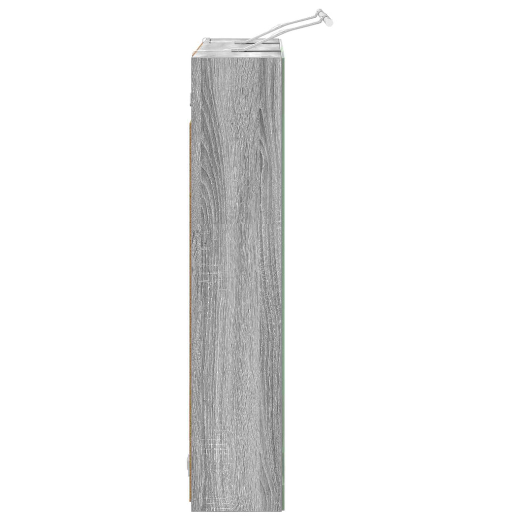 Badezimmerspiegelschrank Graues Sonoma 70 x 14,5 x 70 cm