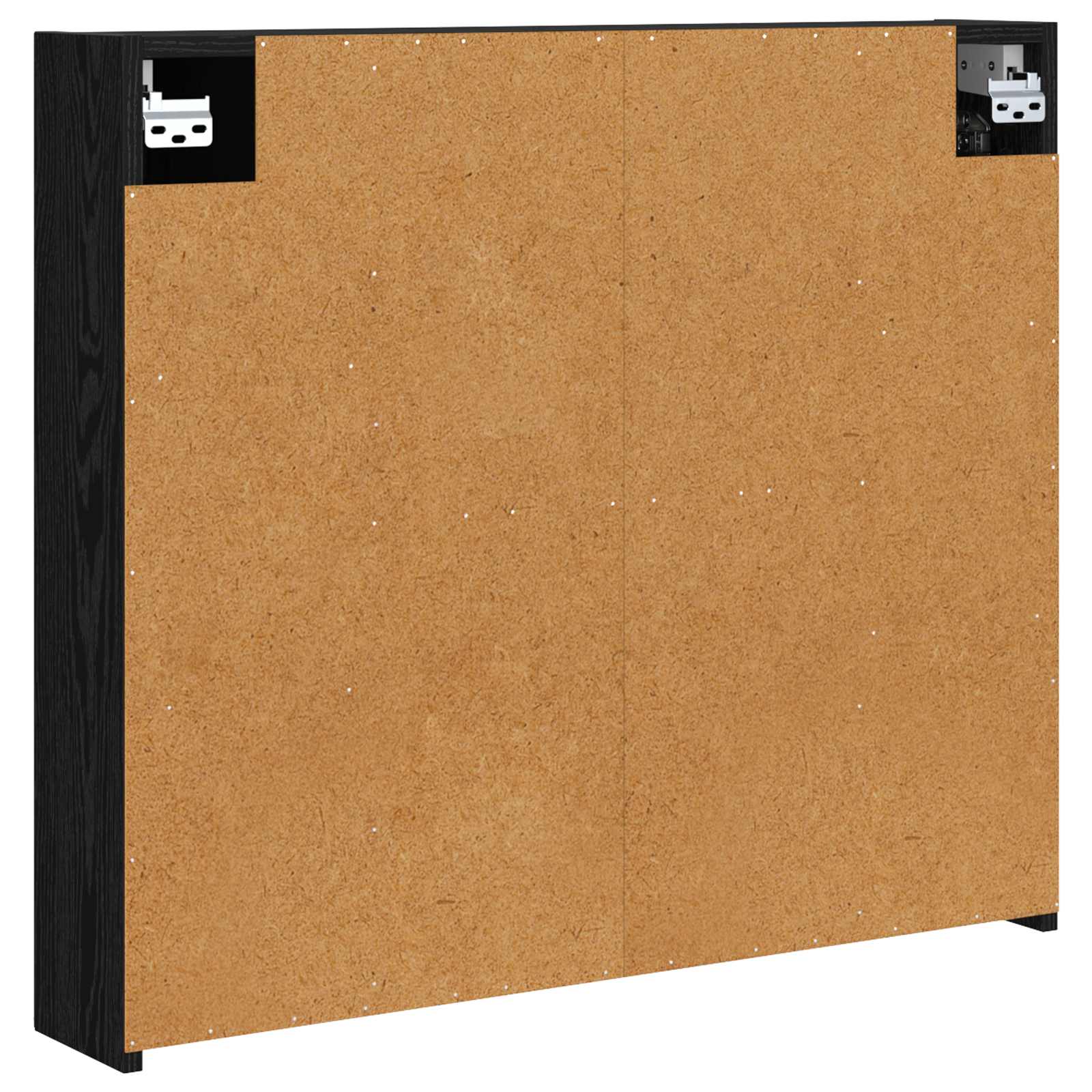 Badezimmerspiegelschrank Schwarz Eichen-Optik 80 x 14,5 x 70 cm